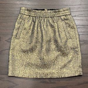 LOFT Gold Shift Skirt - Size XXS